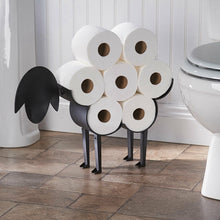 Load image into Gallery viewer, Decorative Black Iron Sheep Toilet Paper Holder
