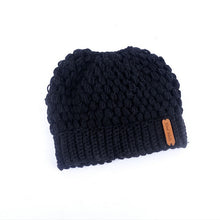 Load image into Gallery viewer, Winter Loose Knitted Women's Ponytail Beanie