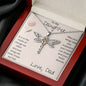 To My Daughter Dragonfly Necklace From Dad
