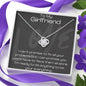 To My Girlfriend Love Knot Necklace