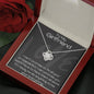 To My Girlfriend Love Knot Necklace