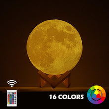 Load image into Gallery viewer, Rechargeable Moon Lamp