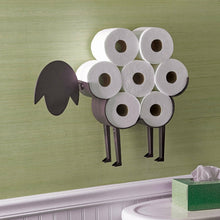 Load image into Gallery viewer, Decorative Black Iron Sheep Toilet Paper Holder
