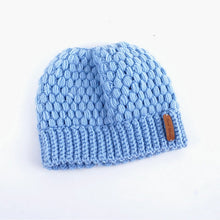 Load image into Gallery viewer, Winter Loose Knitted Women&#39;s Ponytail Beanie
